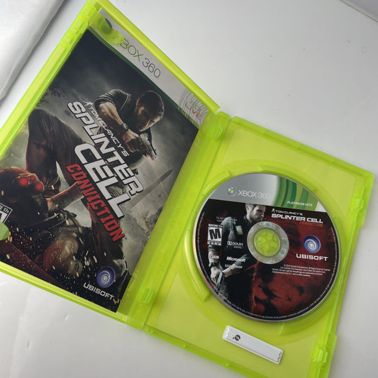 Splinter Cell Conviction (Xbox 360) (Platinum Hits) CIB Very Good Condition