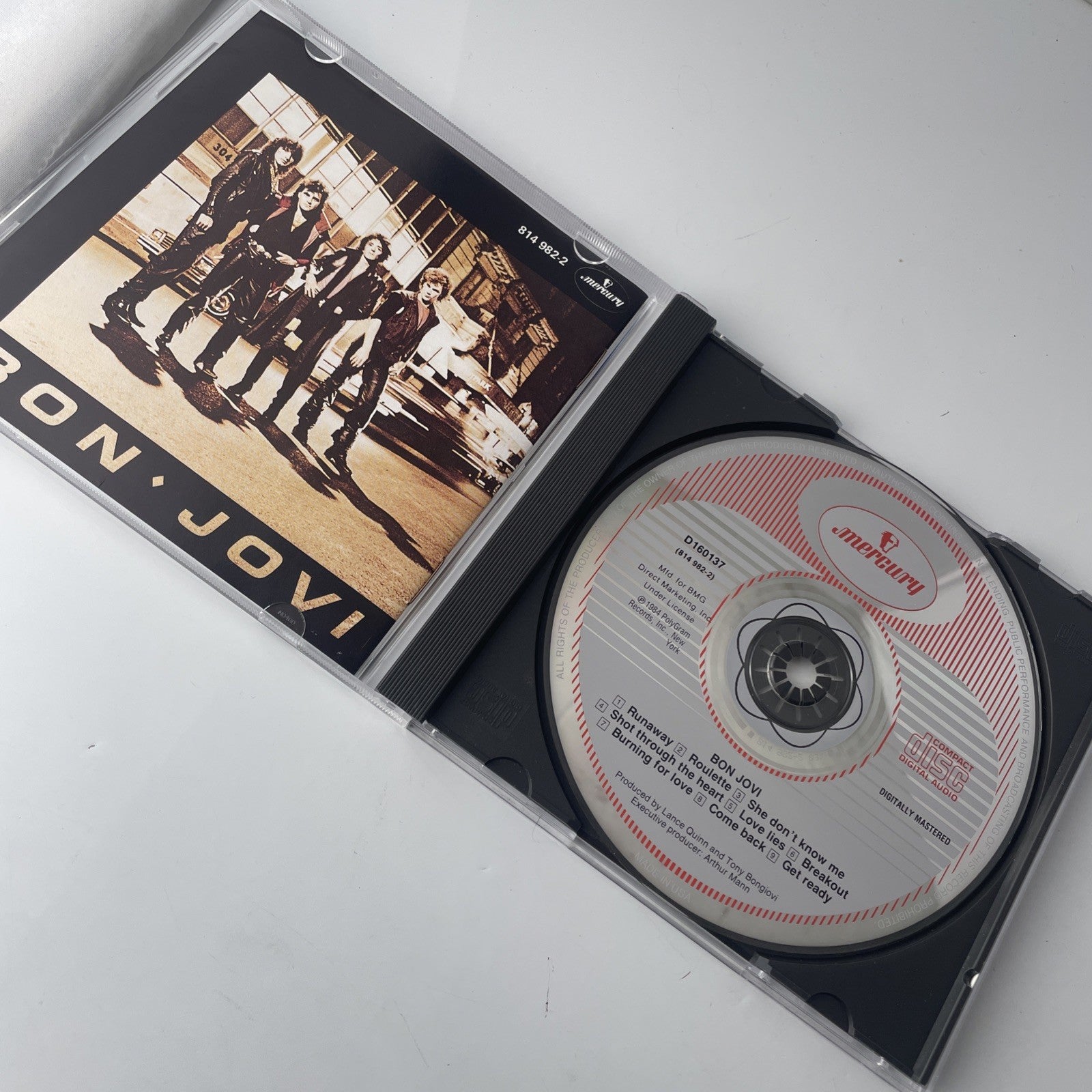 Bon Jovi by Bon Jovi (CD, Oct-1990, Mercury) Rare Rock Cd