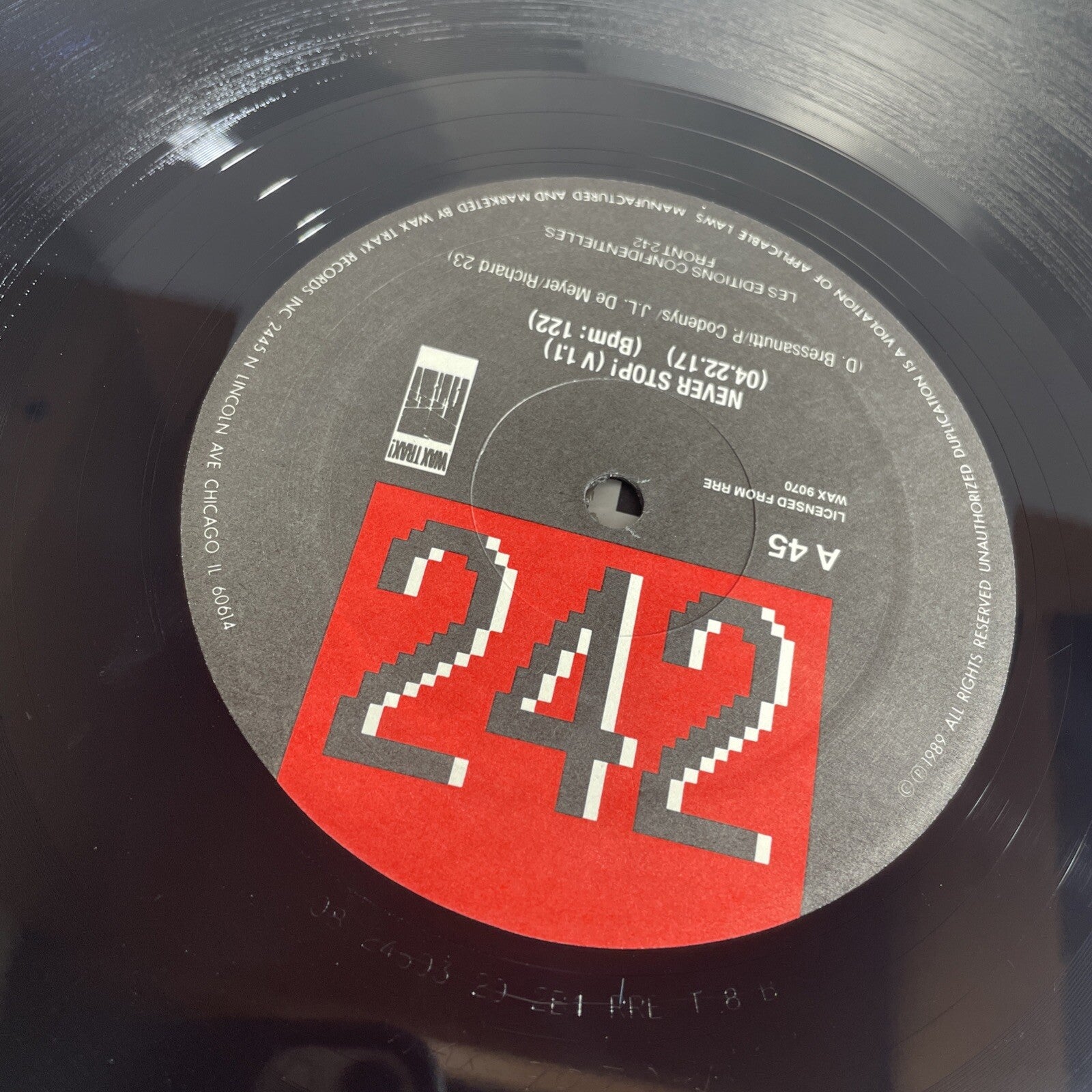 Front 242- Never Stop! CDS- 5TRK SINGLE! CLASSIC!! EBM/INDUSTRIAL! WAX TRAX!