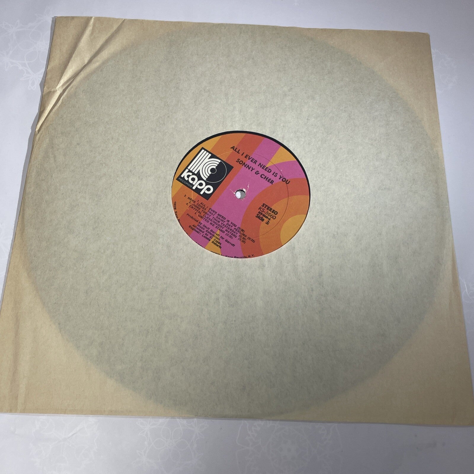 SONNY & CHER All I Ever Need Is You 1972 Vinyl LP Kapp Records KS-3660 - VG+