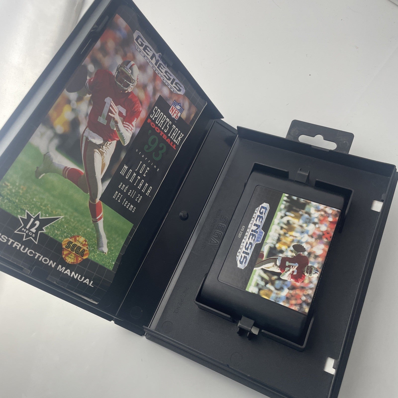 Sports Talk Football 93 Sega Genesis Game CIB Tested Works