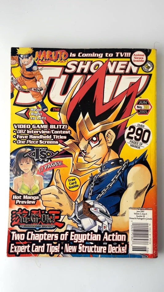 Shonen Jump No. 30 June 2005 Yu-Gi-Oh! Naruto One Piece Manga NO CARD