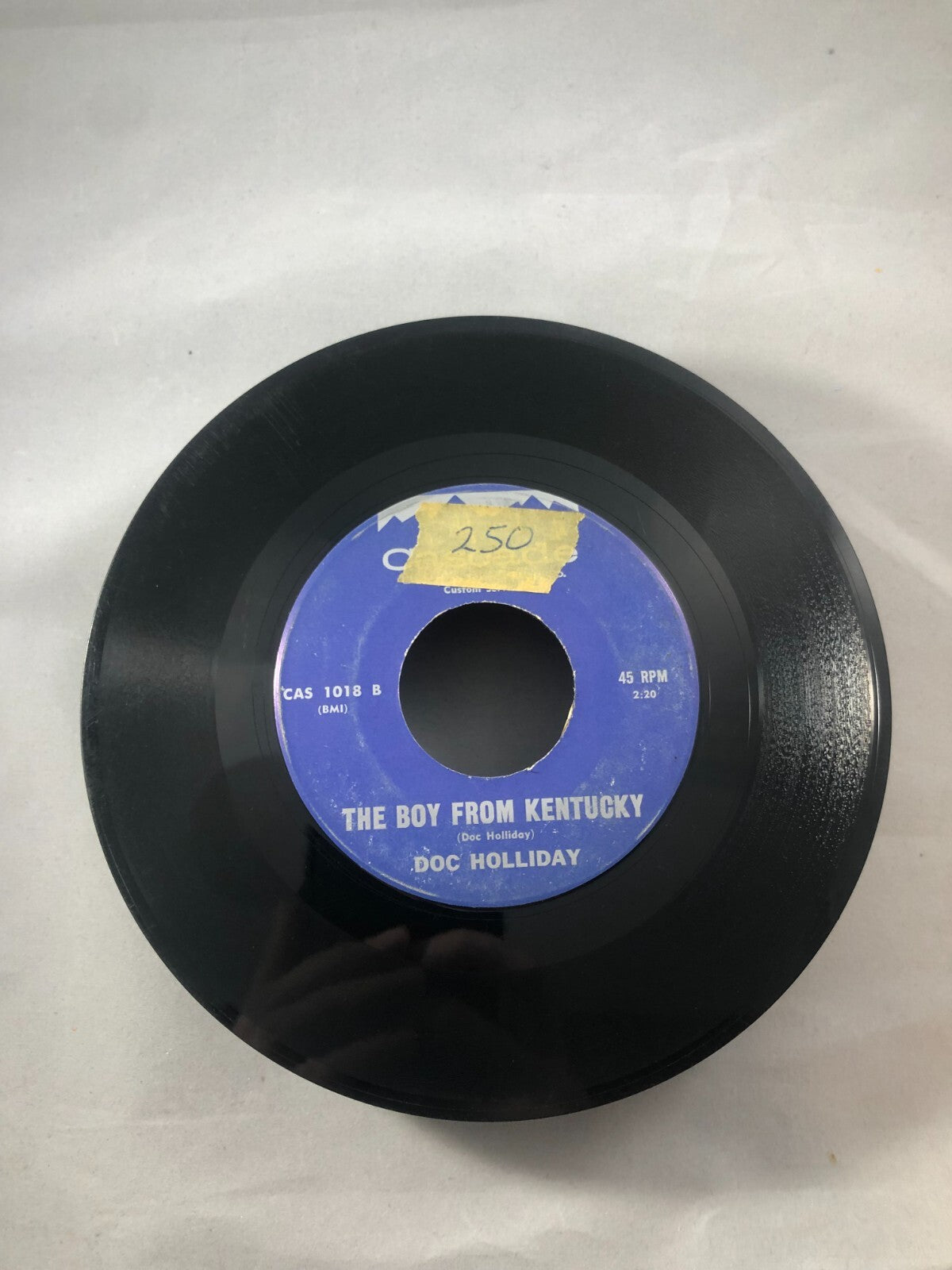 OLD COUNTRY 45 DOC HOLLIDAY  The Boy from Kentucky / Hello Nothing VG