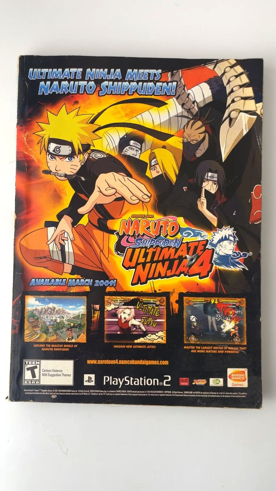 Shonen Jump Vol 7 Issue 4 April 2009 Naruto Bleach Manga Illustrated NO CARD