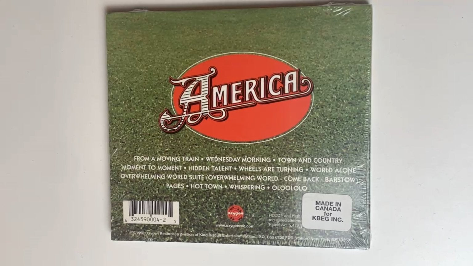 NEW! America - Human Nature CD 1998 Includes Hit Single From a Moving Train Rock