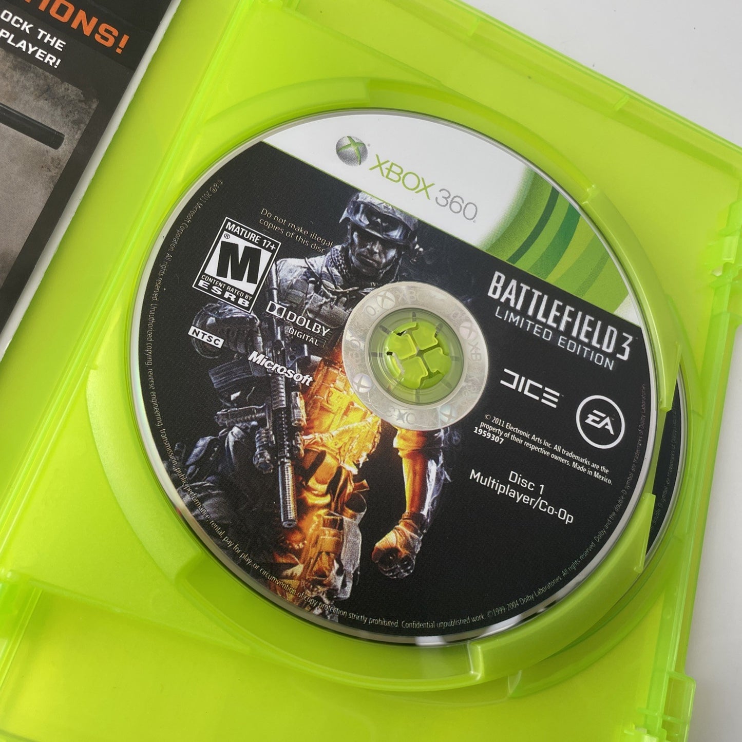 Battlefield 3 -- Limited Edition (Microsoft Xbox 360, 2011)