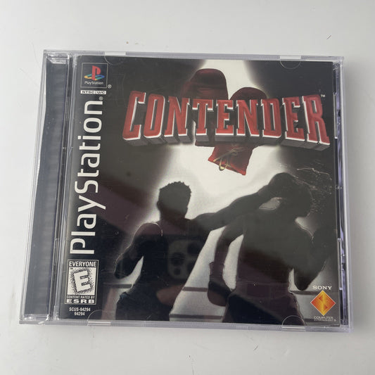 Contender PS1 Game (1999) - Complete Boxing Sports - VG+ Condition