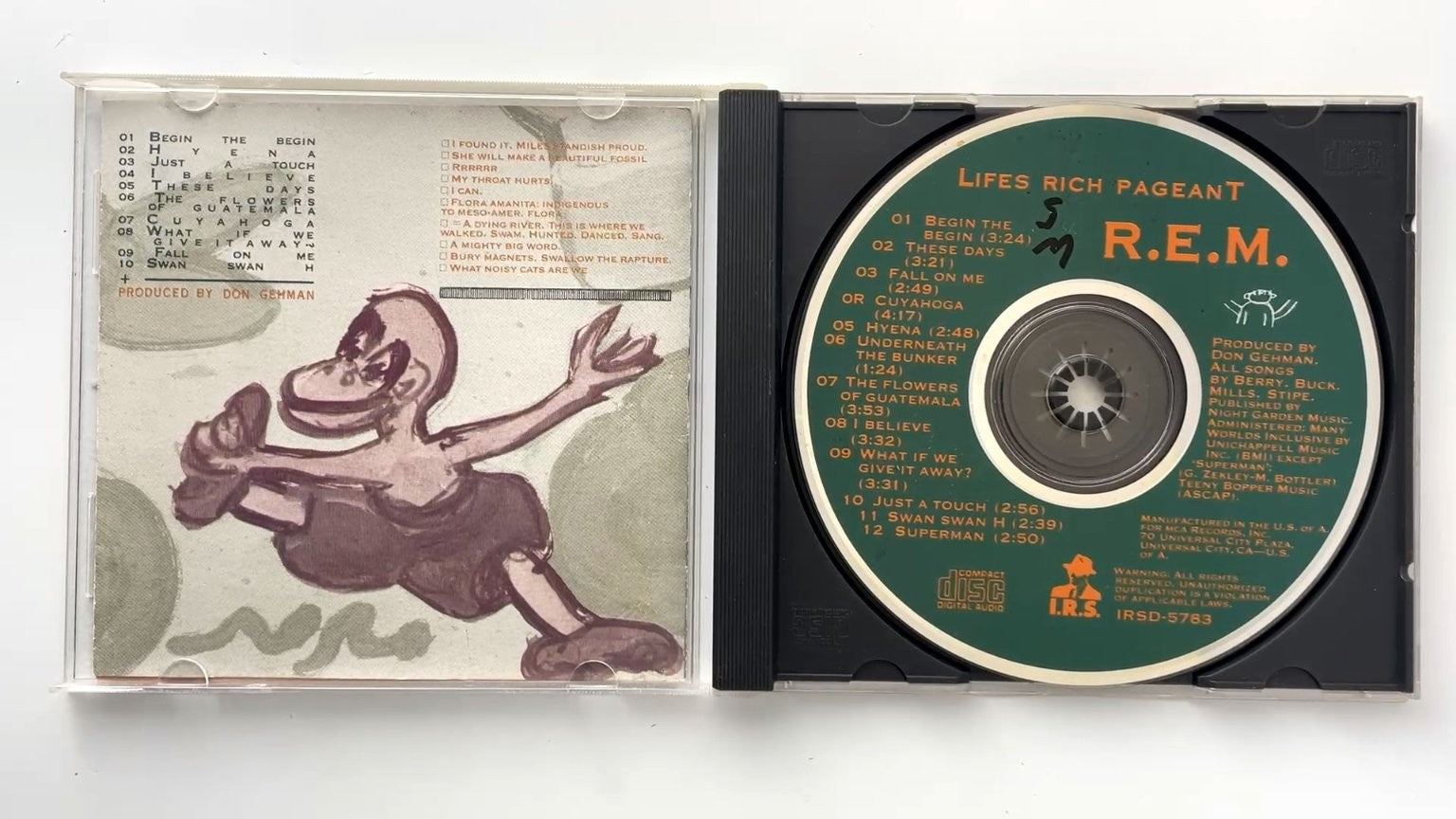 R.E.M. - Lifes Rich Pageant CD 1986 Alternative Rock I.R.S. Records