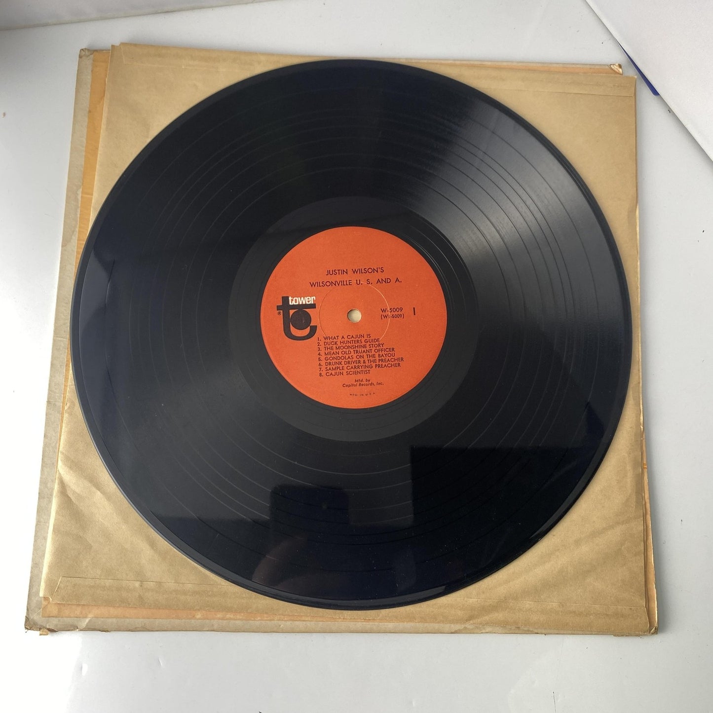 Vintage Justin Wilson Wilsonville U.S. And A. 12" Black Vinyl LP Tower Comedy