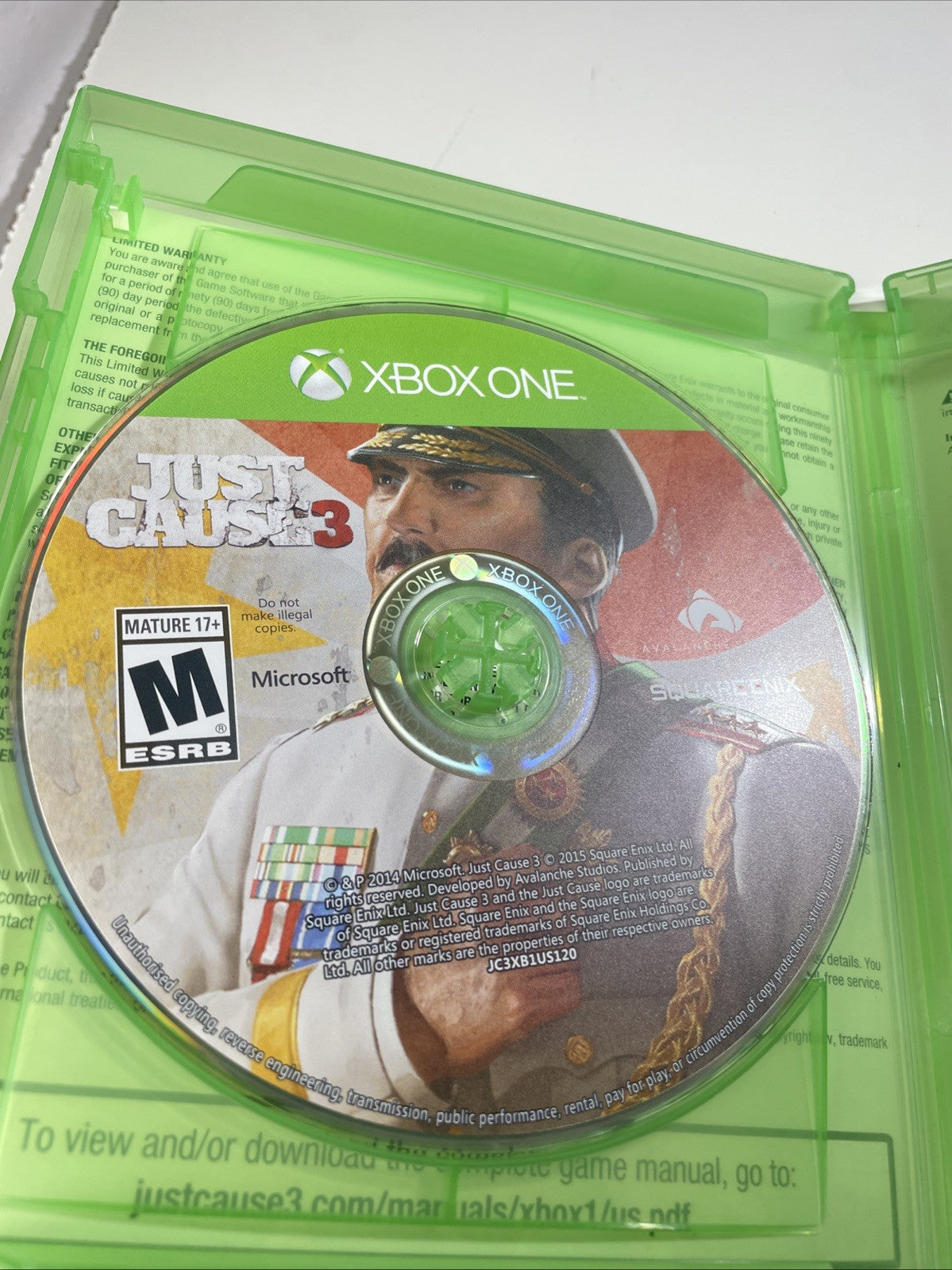 Just Cause 3 - Microsoft Xbox One Square Enix Action Adventure VG