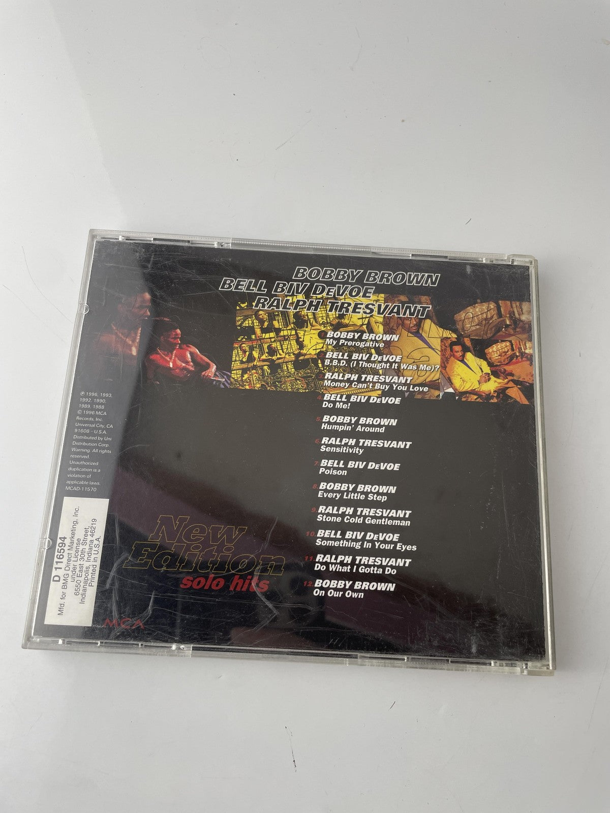 New Edition CD Solo Hits Bobby Brown Bell Biv DeVoe Ralph Tresvant MCA Album