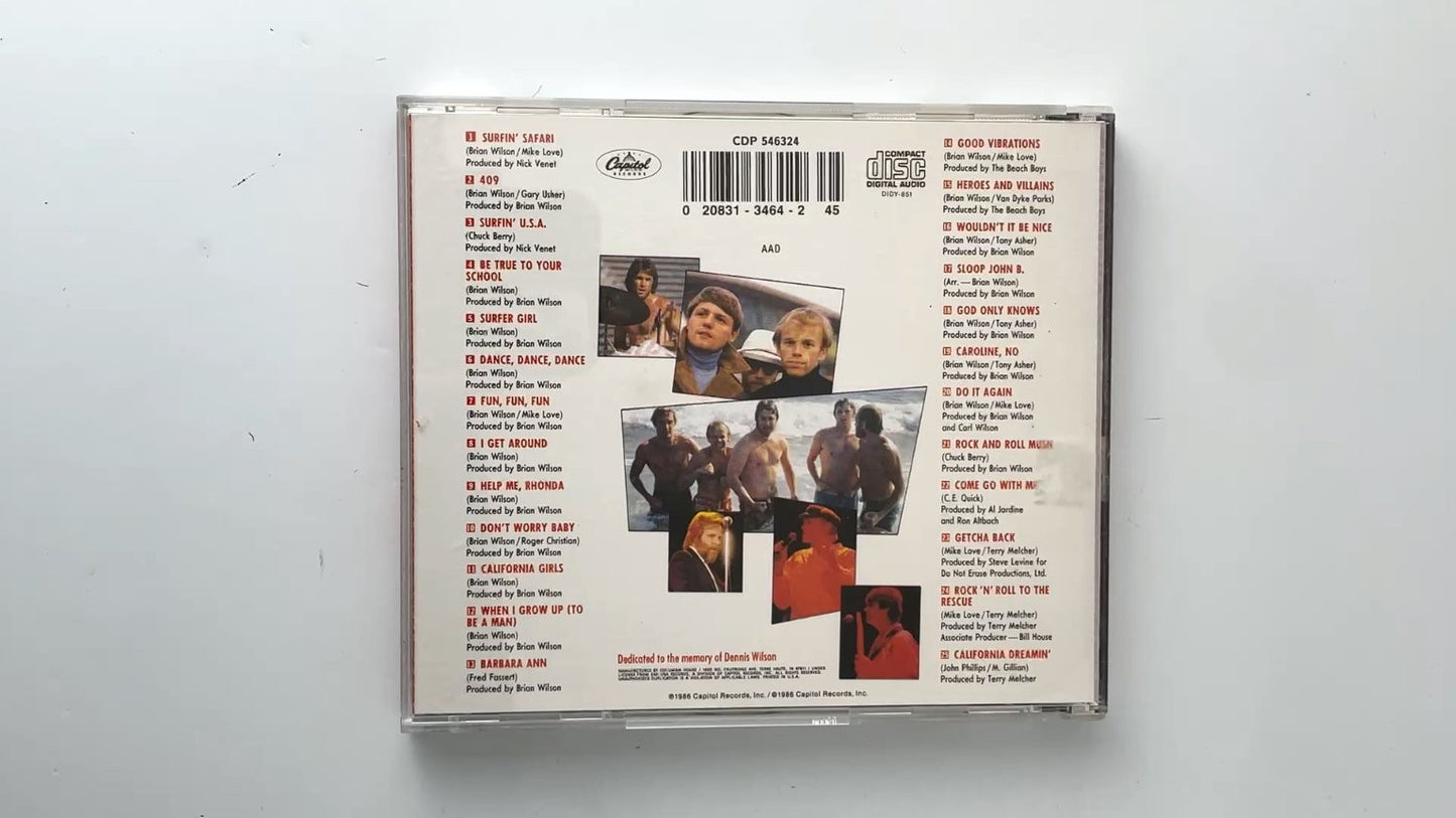 The Beach Boys - Made in U.S.A. CD 1986 Greatest Hits Rock Pop Capitol