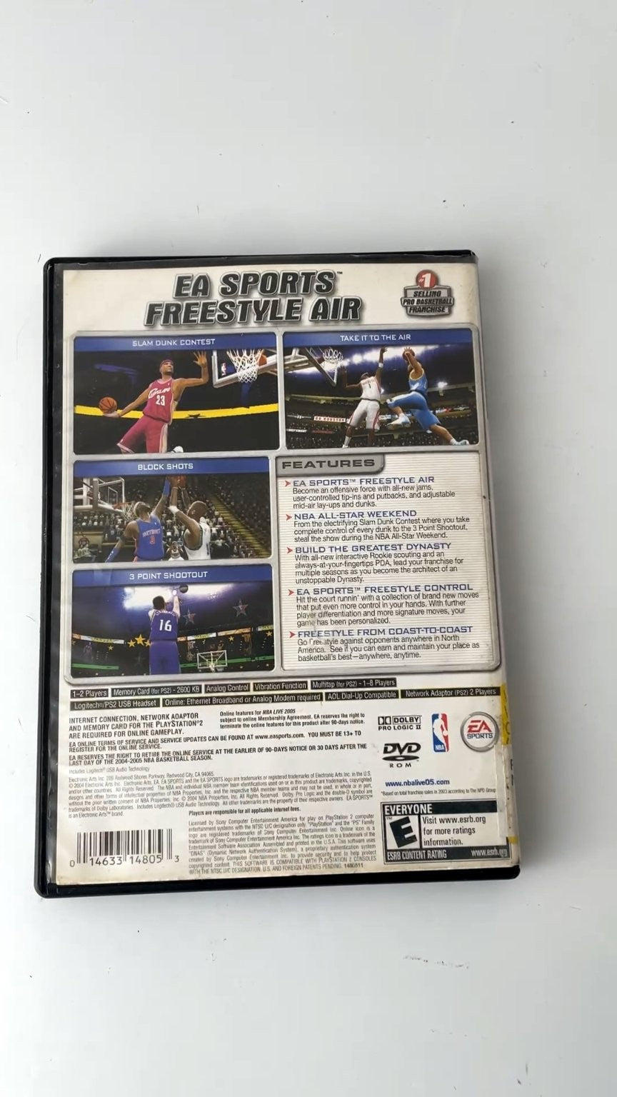 NBA Live 2005 PlayStation 2 Video Game Multiplayer Online