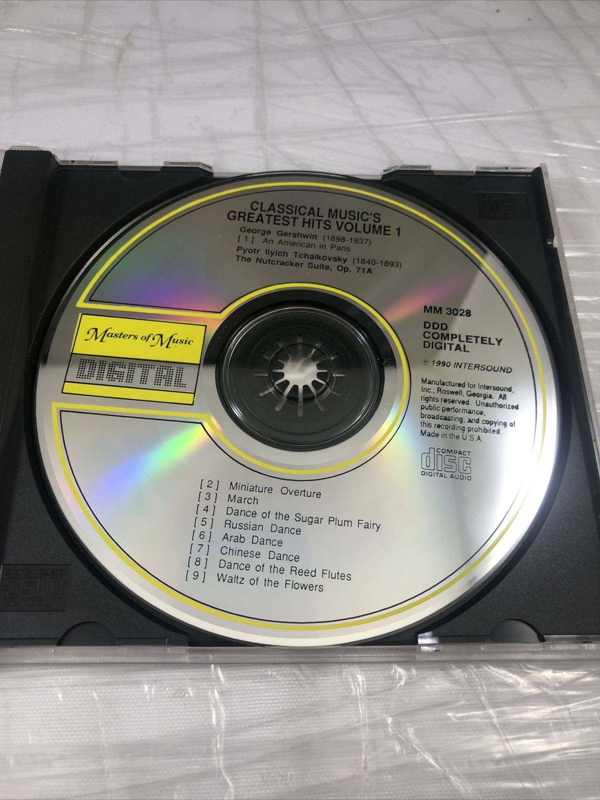 Classical Musics Greatest Hits Volume 1 - Audio CD Gershwin Tchaikovsky Vintage