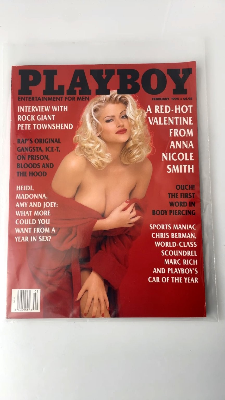 Playboy February 1994 Anna Nicole Smith Pete Townshend Interview
