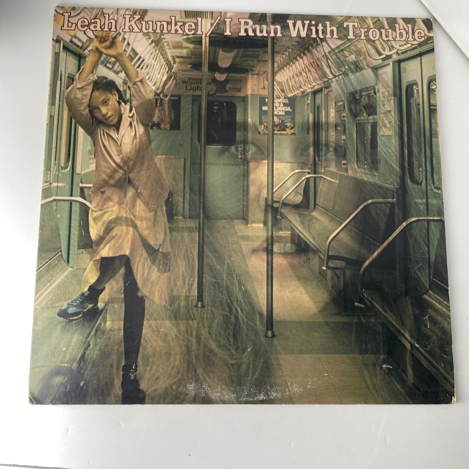 Vintage Leah Kunkel I Run With Trouble 12" Vinyl LP 1980 Columbia Rock Promo