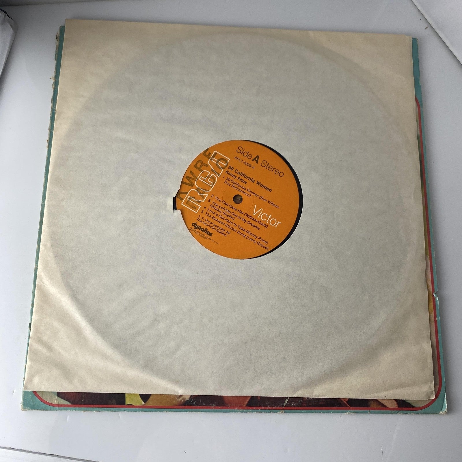 Vintage Kenny Price 30 California Women 12" Vinyl LP 1973 RCA Country Promo