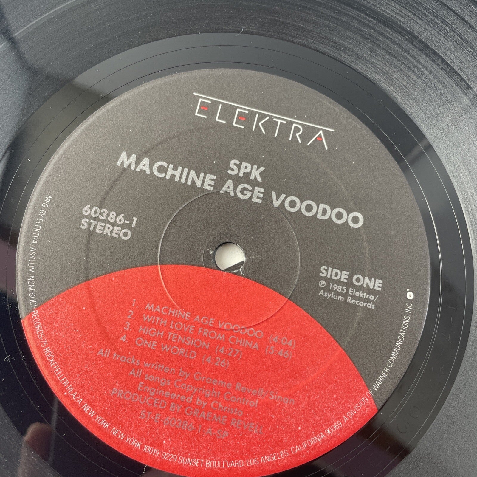 S.P.K. SPK - Machine Age Voodoo LP Vinyl Elektra Records Metal Dance 1985 VG