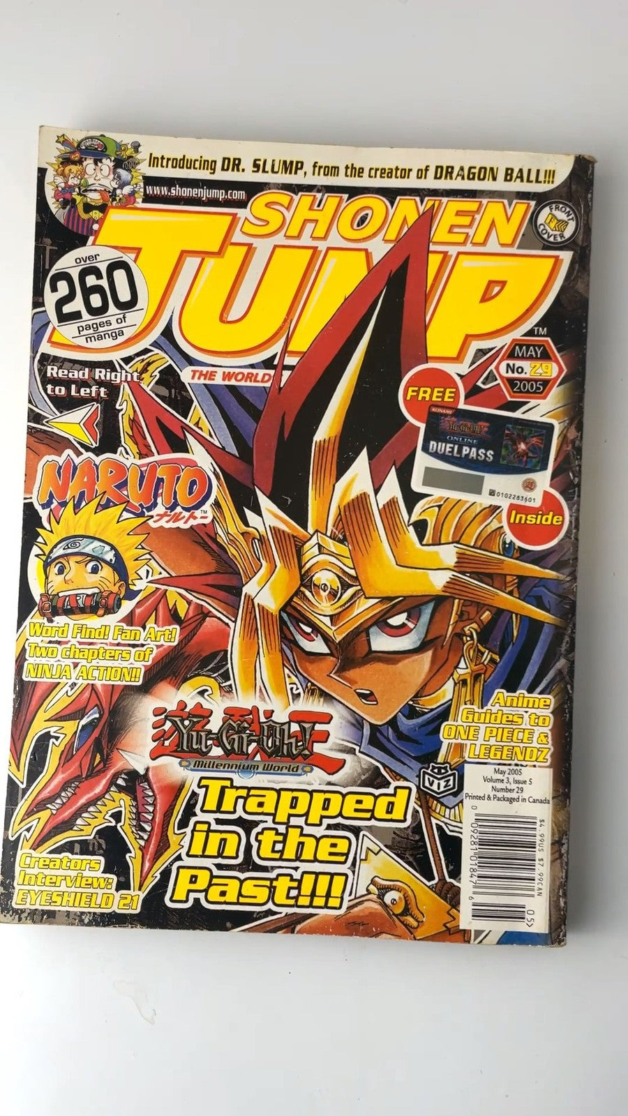 Shonen Jump May 2005 No. 29 Yu-Gi-Oh! Millennium World Illustrated NO DUEL PASS