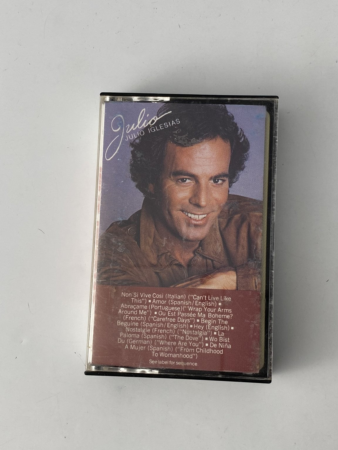 Julio Iglesias Julio Iglesias Cassette 1983 CBS International Multi-Language