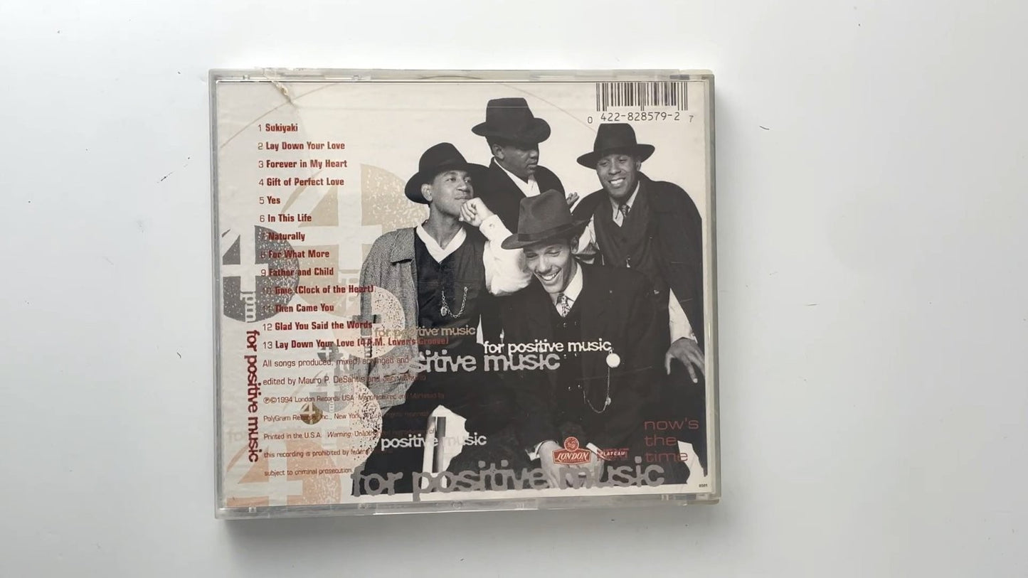 4 P.M. For Positive Music - Now's The Time CD 1994 R&B London Records