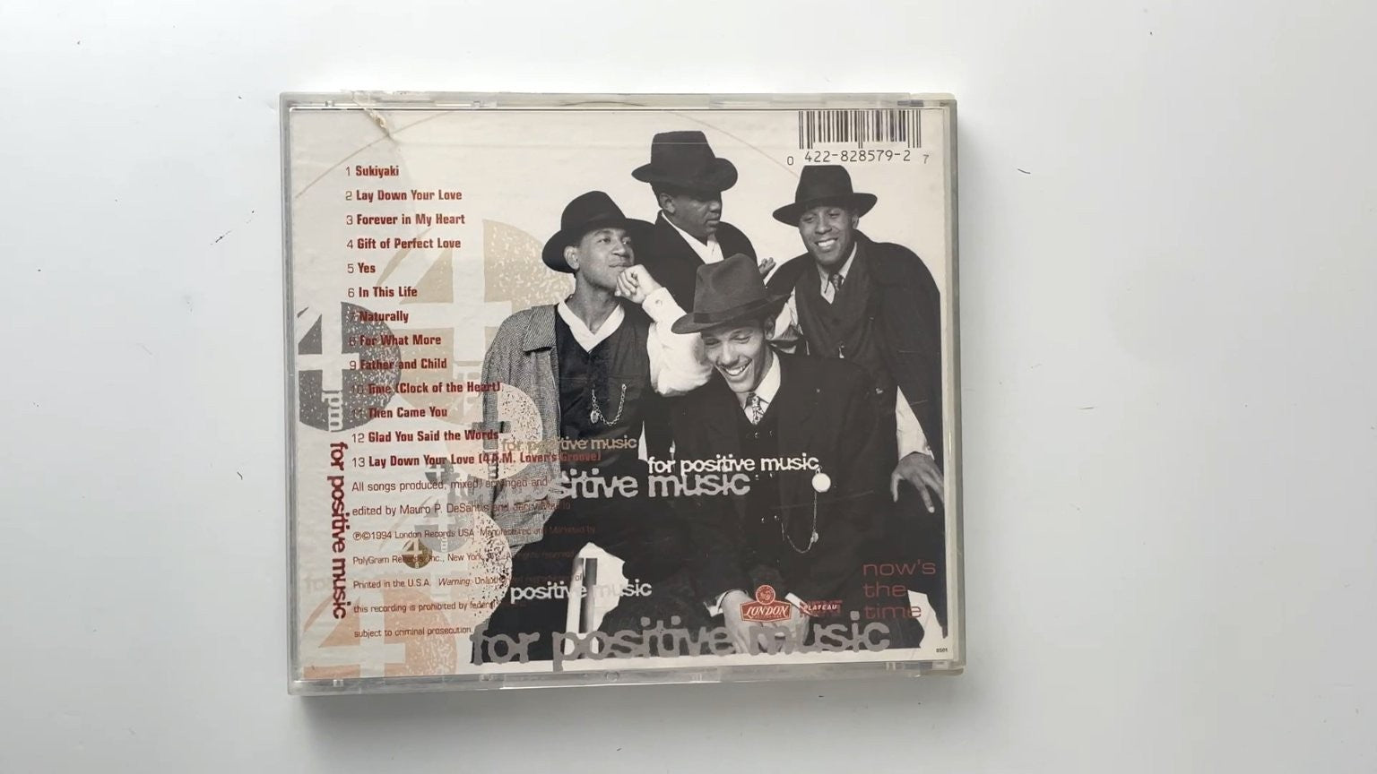 4 P.M. For Positive Music - Now's The Time CD 1994 R&B London Records