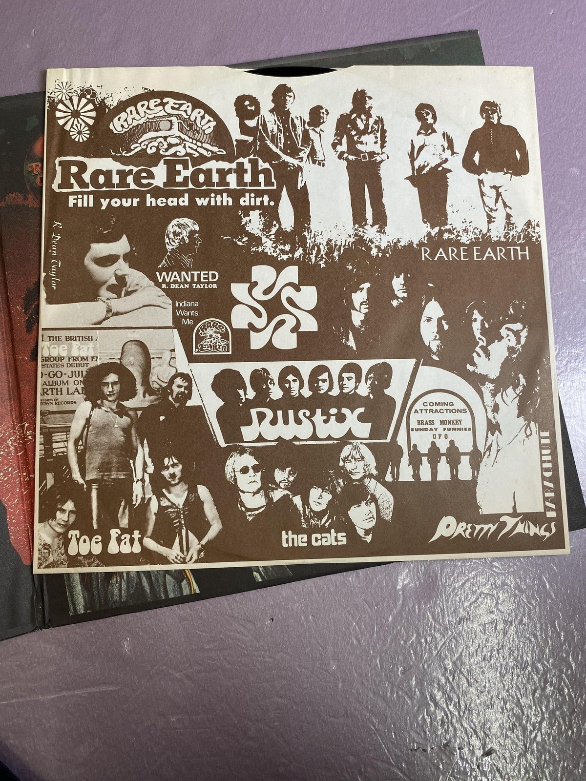 Vintage Rare Earth One World 12" Vinyl LP 1971 Ear RS-520 Psych Rock Album