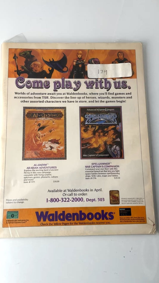 Dragon Magazine Issue 173 TSR 1991 RPG Dungeons & Dragons