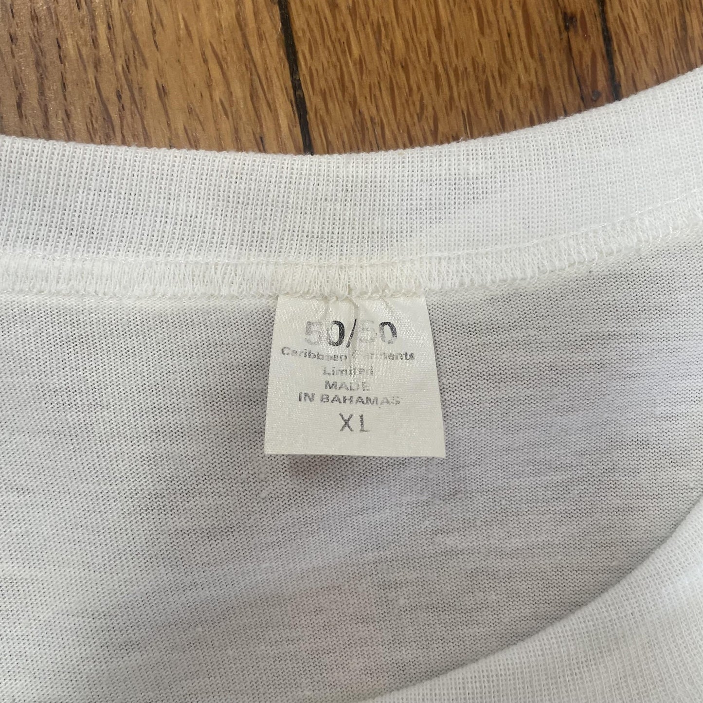 Vintage Goombay Fest Shirt Mens XL White 1986 Nassau Bahamas Carnival Tee 80s