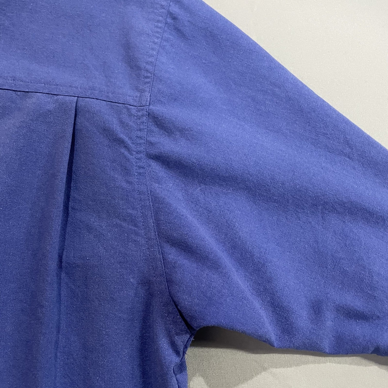 Vintage Bugle Boy Shirt Mens Medium Blue Short Sleeve Button Up Classic 90s