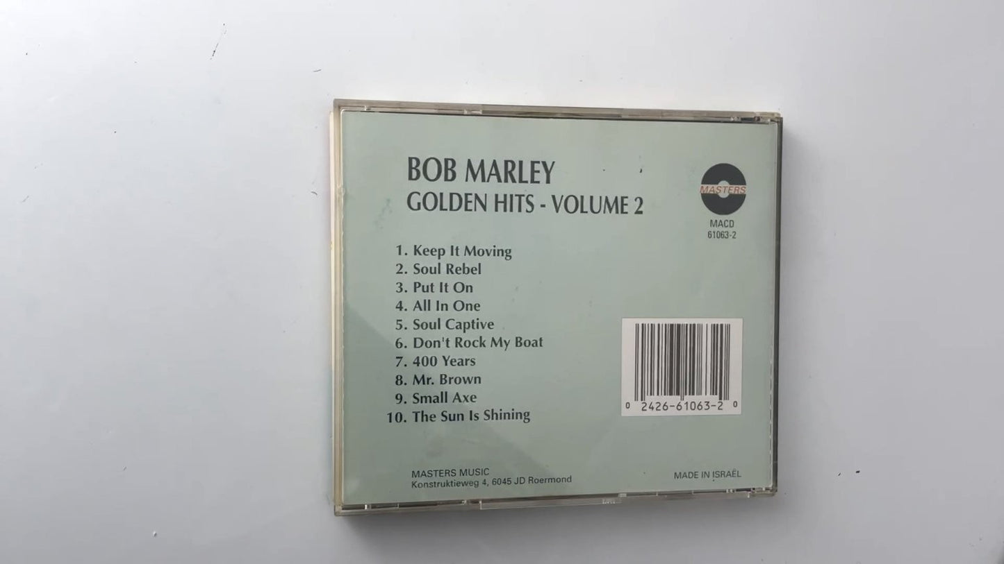 Bob Marley - Golden Hits Volume 2 CD 1990s Reggae Masters Music