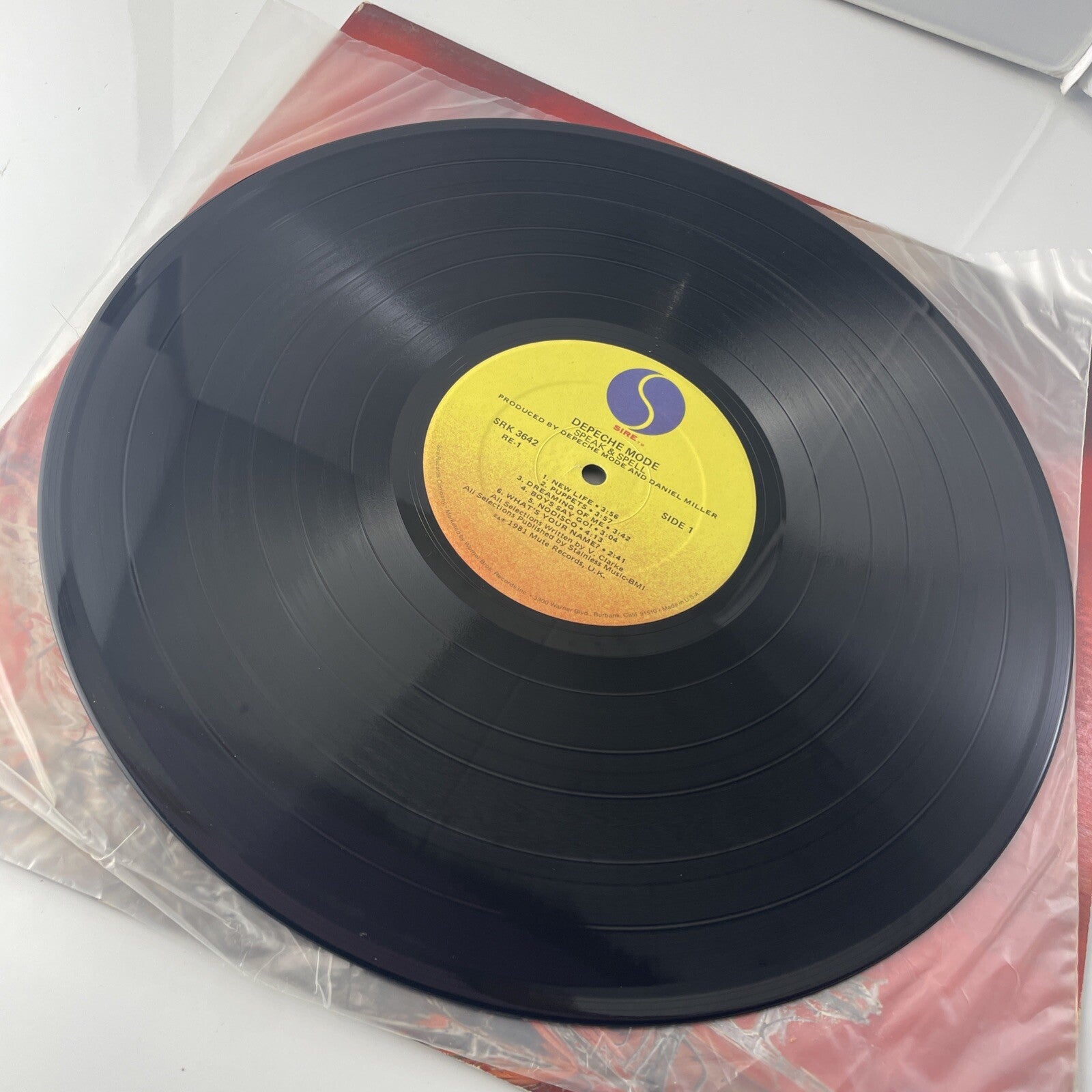 DEPECH MODE 1981: Speak & Spell LP 33 RPM Vinyl 12" Sire Record Los SRK 3642 VG