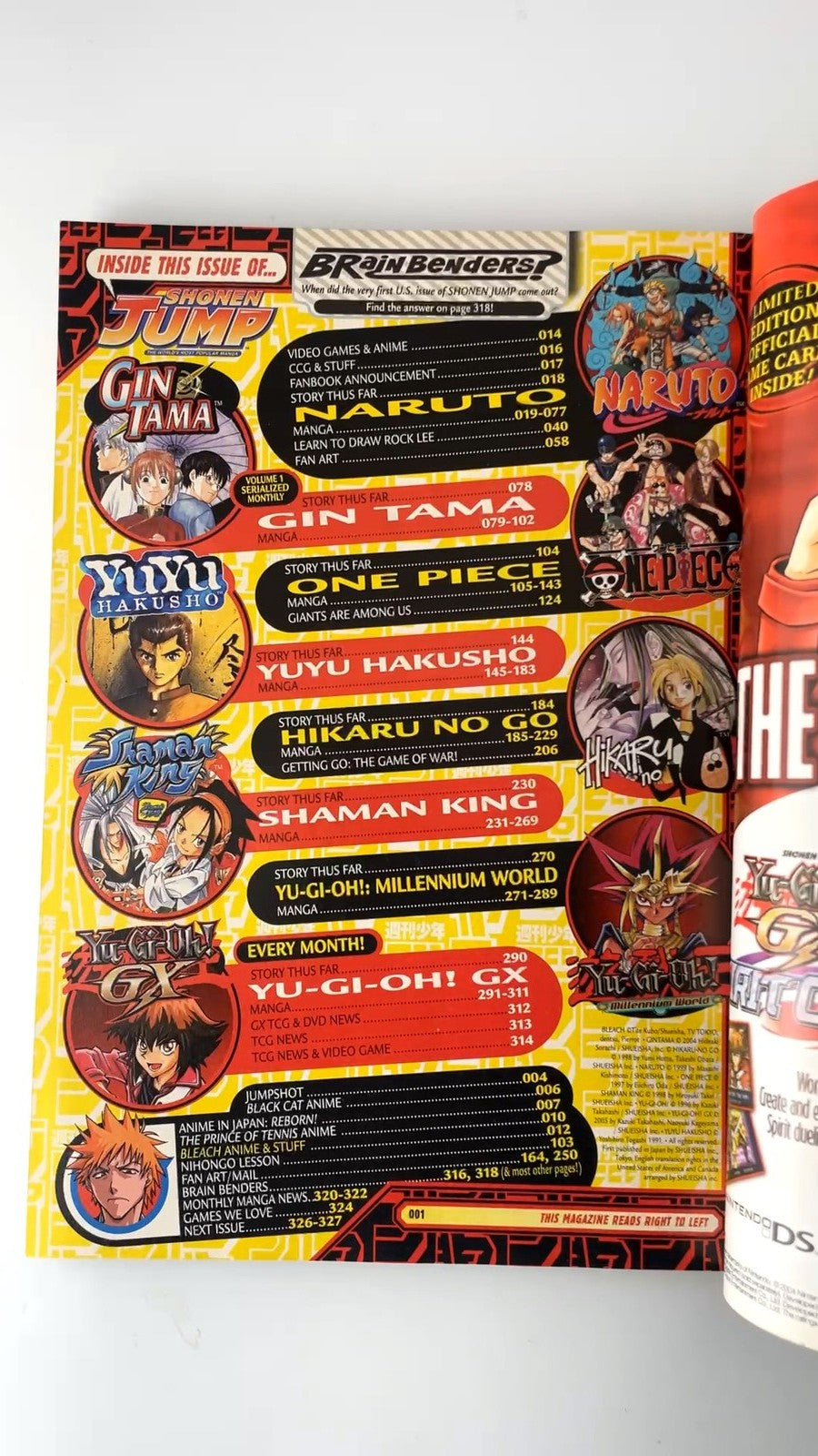 Shonen Jump Vol 5 Issue 2 February 2007 Naruto Bleach Yu-Gi-Oh GX NO CARD