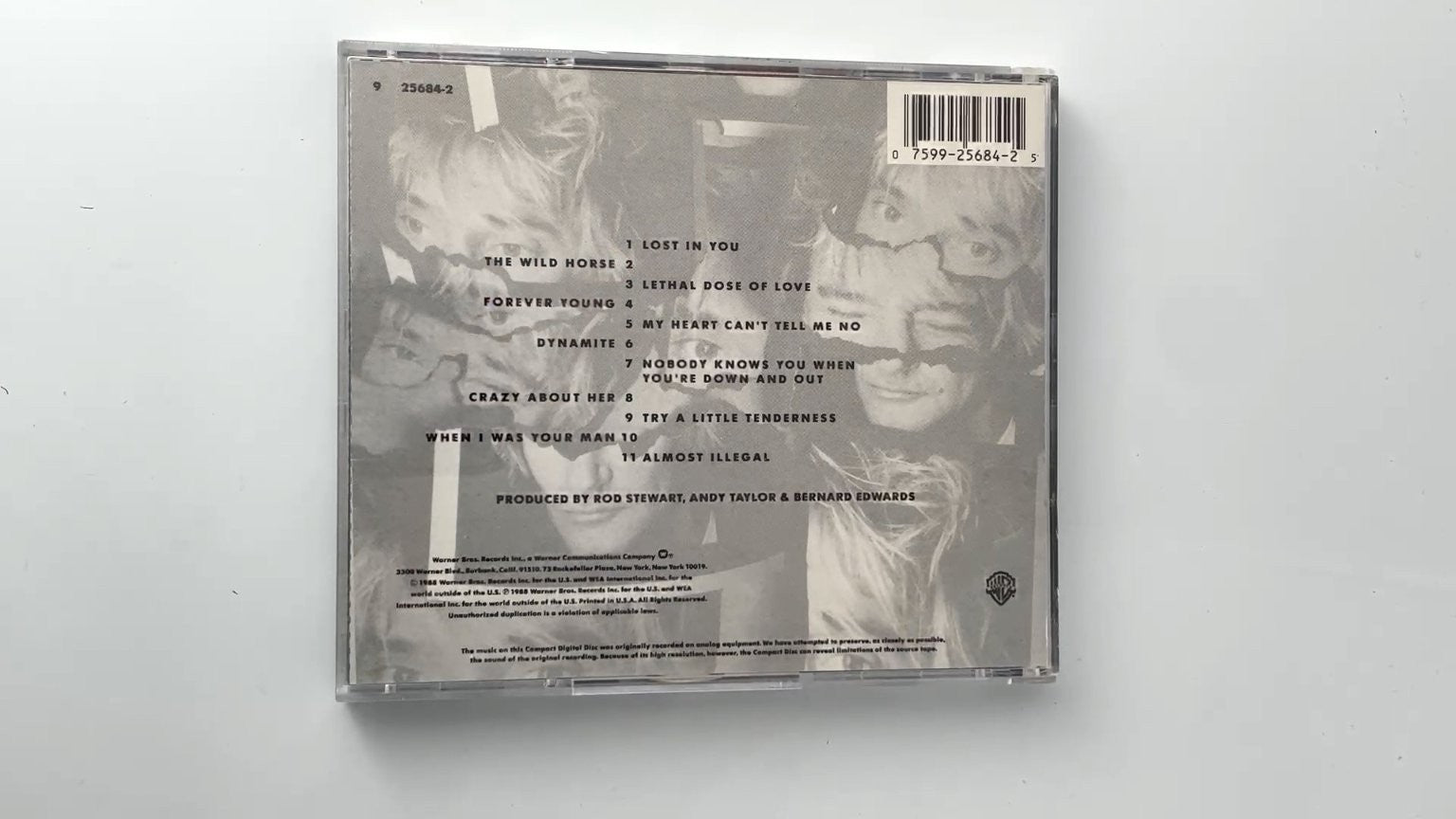 Rod Stewart - Out of Order CD 1988 Warner Bros Rock Pop