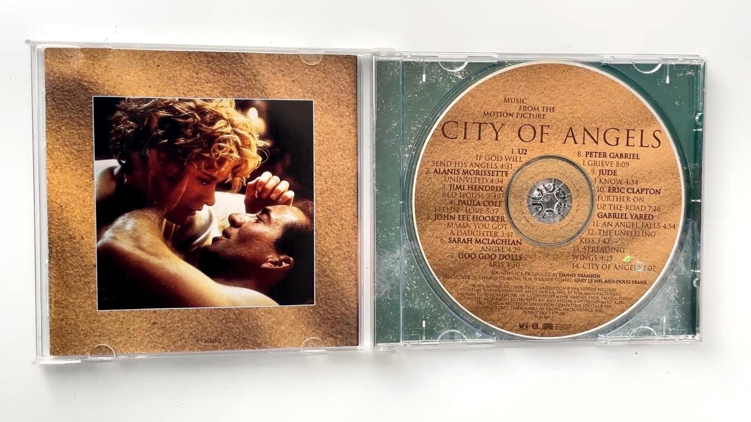City of Angels Soundtrack CD 1998 Warner Sunset Reprise Rock Pop