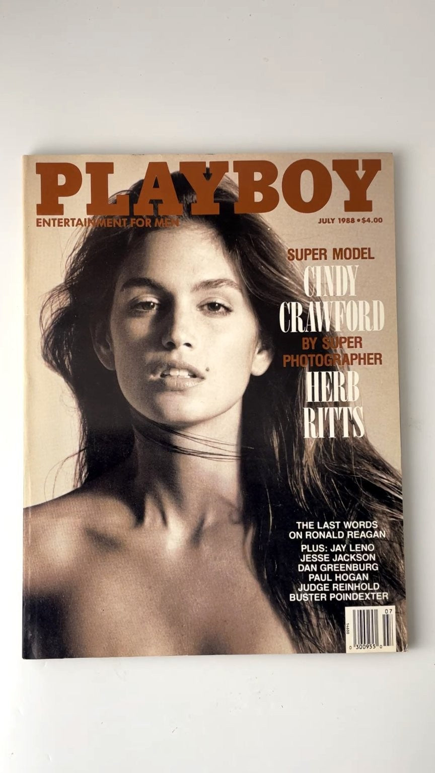 Playboy July 1988 Cindy Crawford Cover Herb Ritts Photography