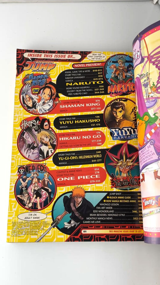 Shonen Jump October 2006 Volume 4 Issue 10 Naruto Bleach One Piece WITH CARD