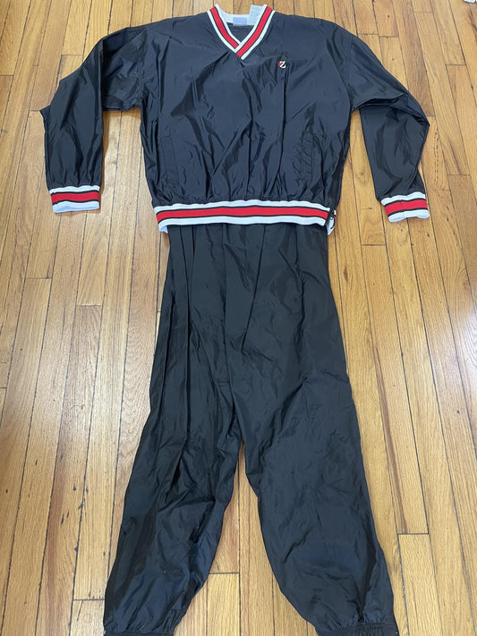Vintage Jerzees Pullover Tracksuit Mens Medium Nylon Windbreaker Athletic 90s
