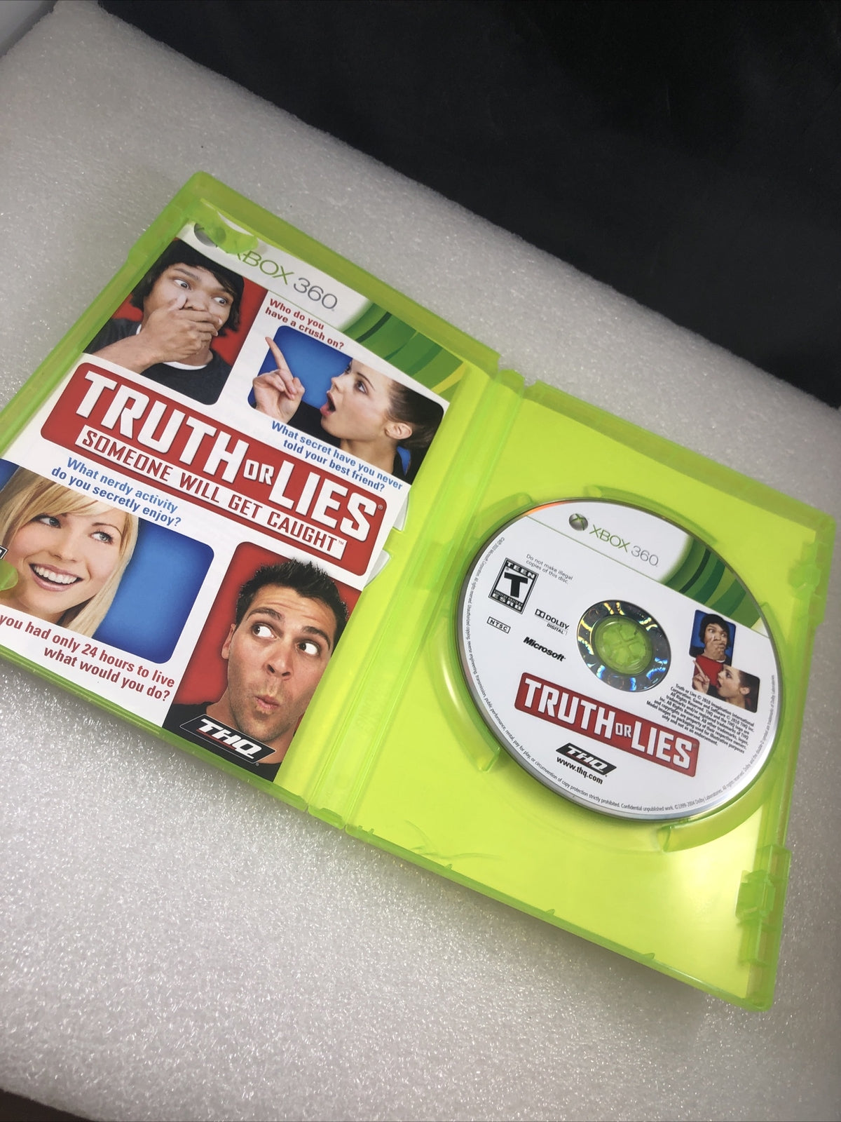 Truth or Lies (Microsoft Xbox 360, 2010) Complete Tested Obscure Game