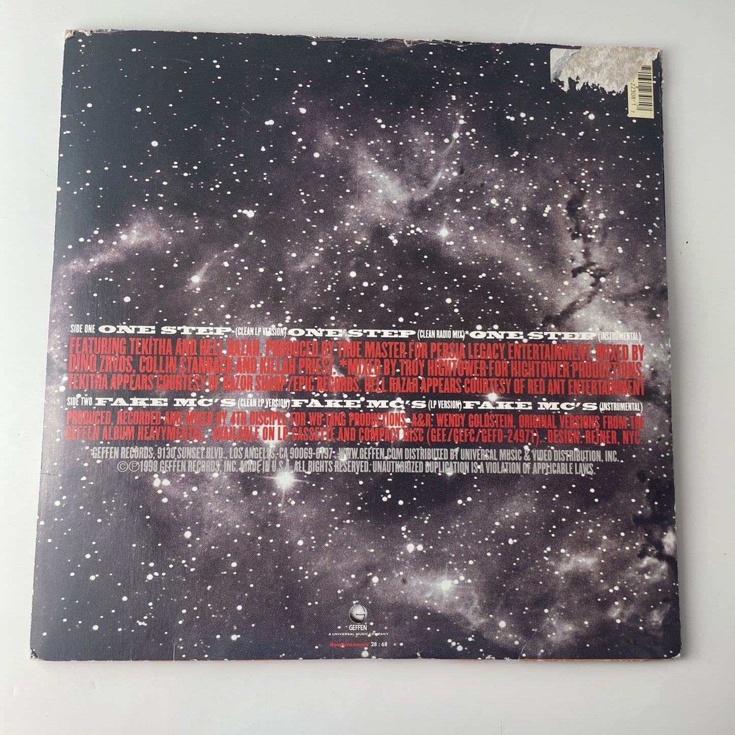 + 2 Bonus Records Killah Priest One Step Fake MC's Heavy Mental 1998) 12" Vinyl