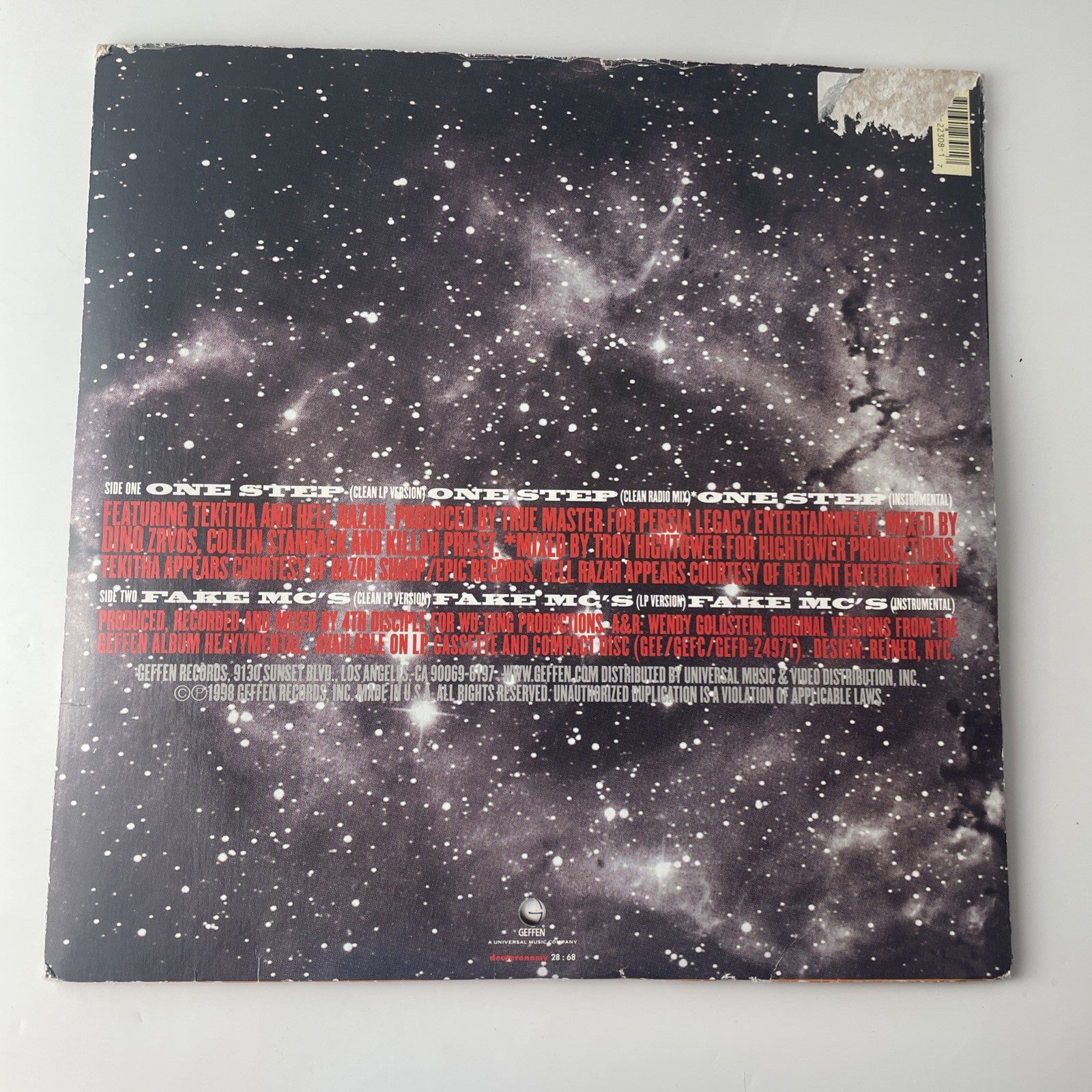 + 2 Bonus Records Killah Priest One Step Fake MC's Heavy Mental 1998) 12" Vinyl