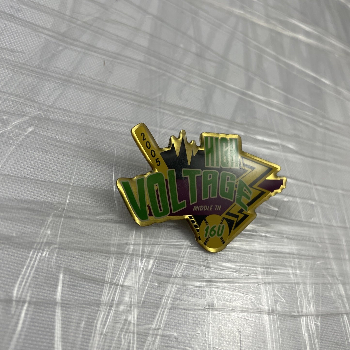 High Voltage Middle TN Softball Lapel Pin Sports Collectable 16U 2005 Rare