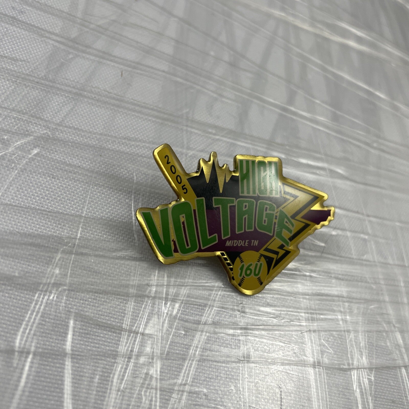 High Voltage Middle TN Softball Lapel Pin Sports Collectable 16U 2005 Rare