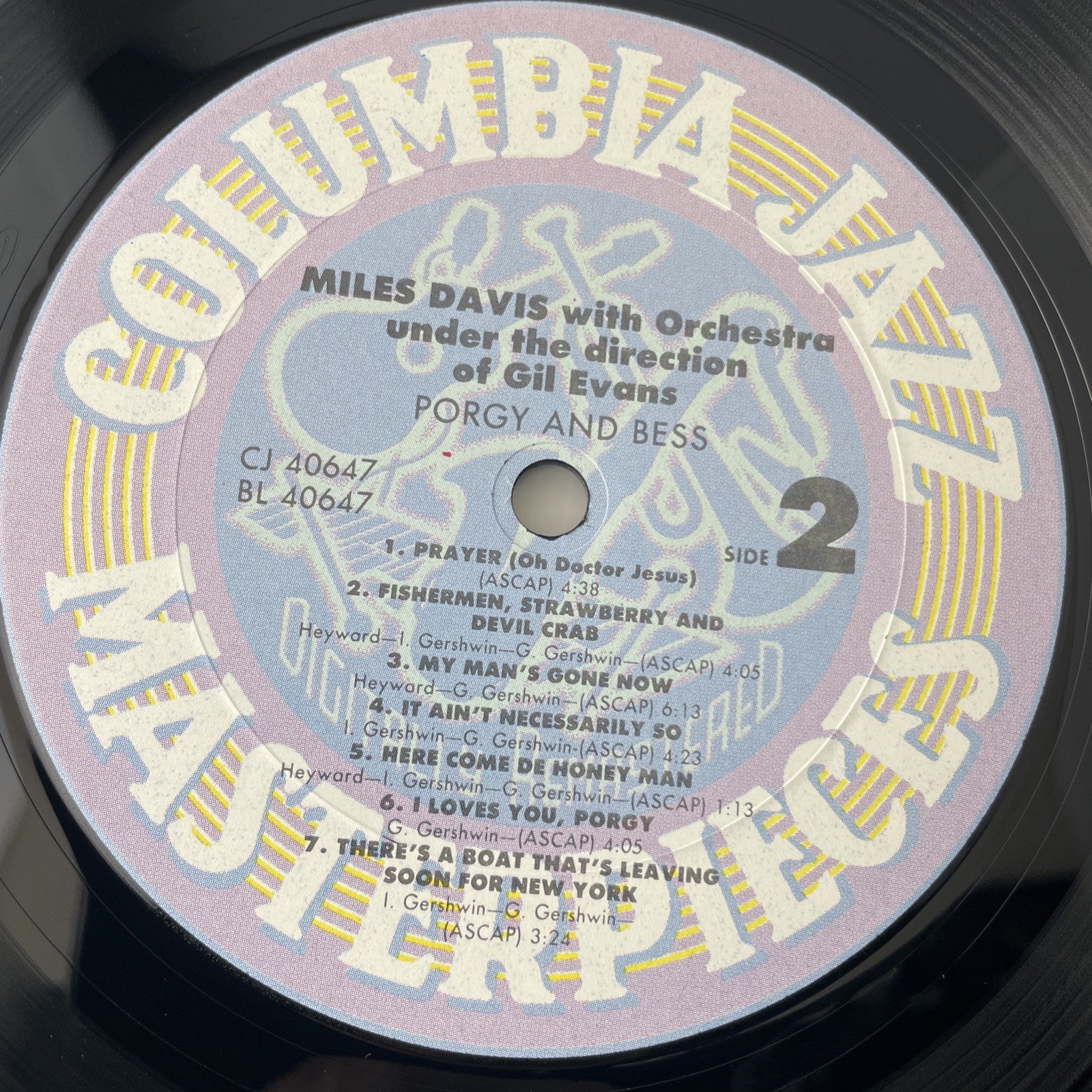 Miles Davis LP Porgy and Bess Gil Evans M-/M- Very Good W/ Columbia Jazz Poster