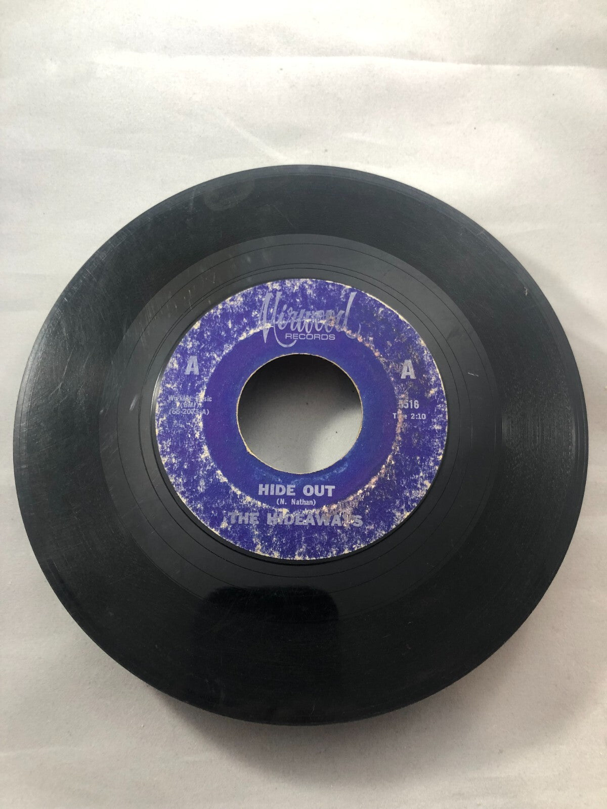 1966 The Hideaways  ?– Hide Out / Jolly Joe 5516 45 SEE PICTURES G