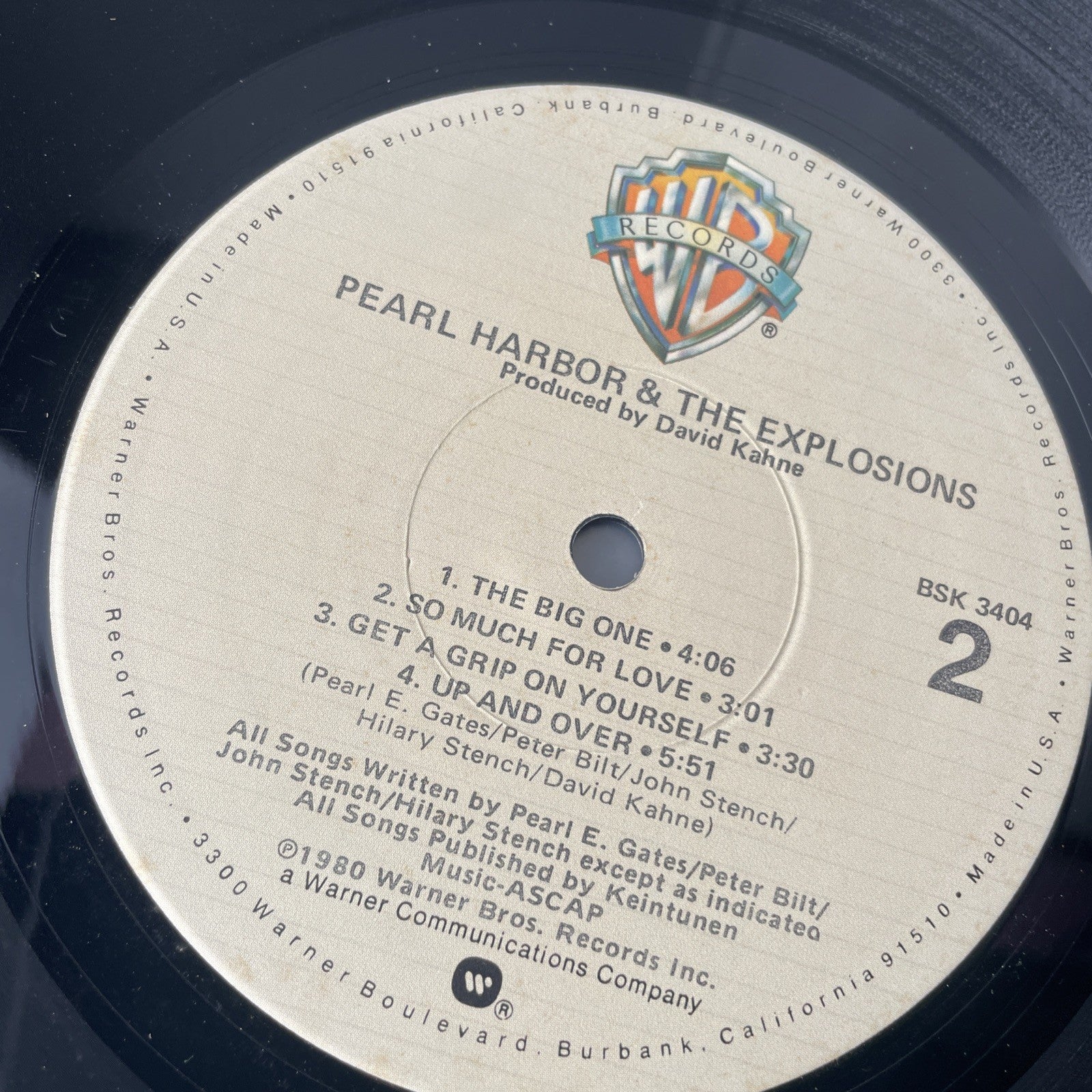 Pearl Harbor And The Explosions 12" Vinyl LP 1980 VG+ Record