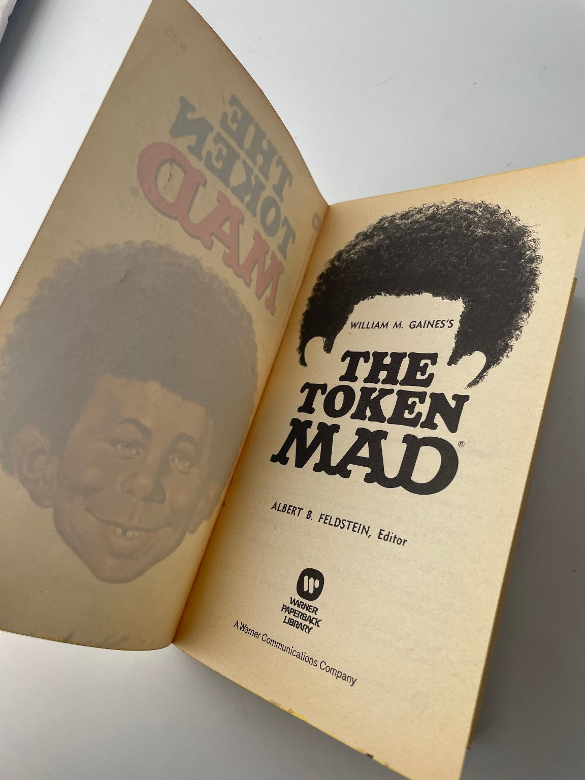 The Token Mad William M. Gaines 1973 First Printing Humor Warner Books