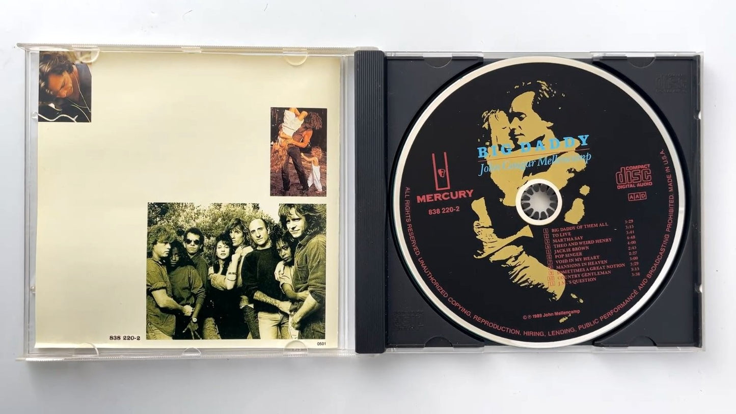 John Cougar Mellencamp - Big Daddy CD 1989 Mercury Rock Pop