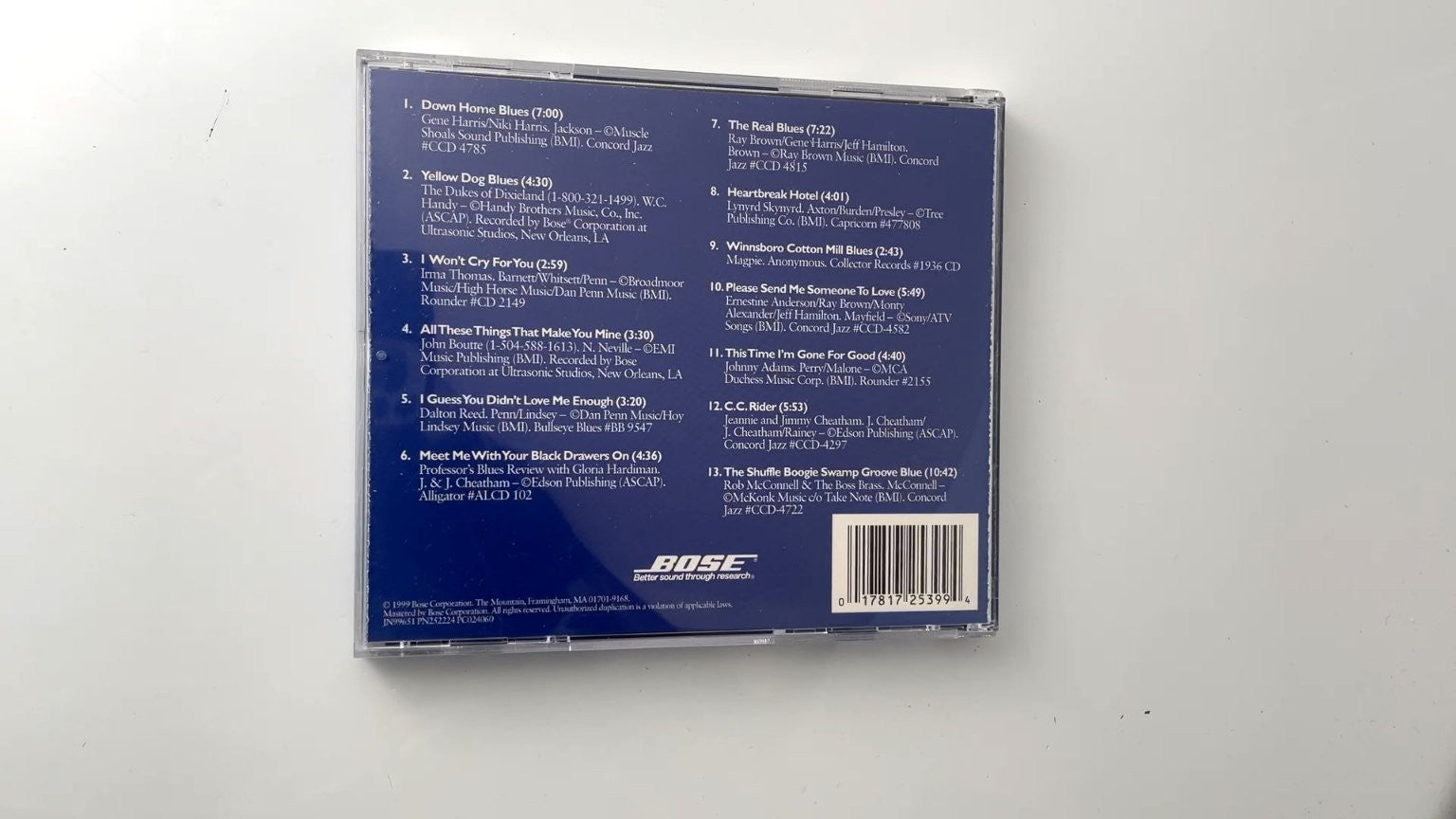 Various Artists - Summer Cools to the Blues CD 1999 Jazz Blues Bose