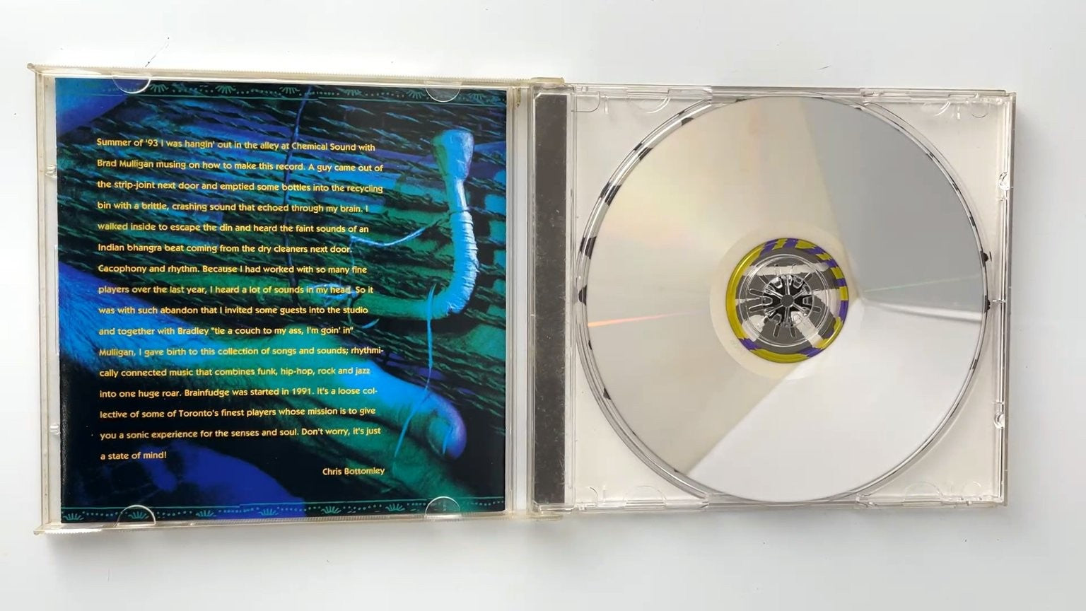 Chris Bottomley's Brainfudge CD 1994 Funk Hip-Hop Jazz Partly Bent